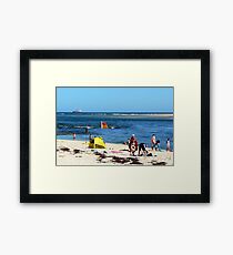 Beach & Bar Framed Print