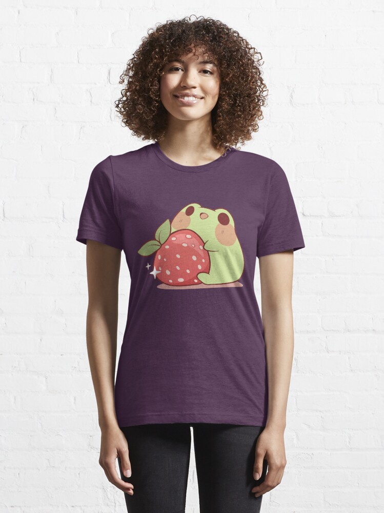 Alternate view of Frog with strawberry Essential T-Shirt
