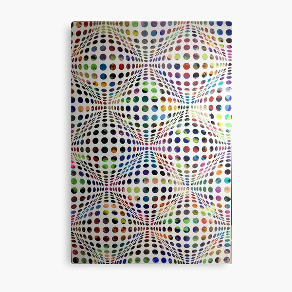 Homage (To Victor Vasarely) Metal Print