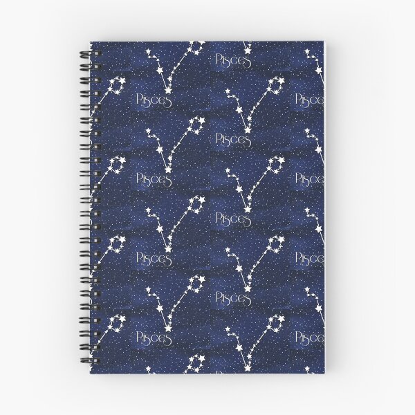 Item preview, Pisces Astrology Star Sign on Cosmic Background, Large Sized Repeating Pattern designed and sold by Nicolette Olivier.