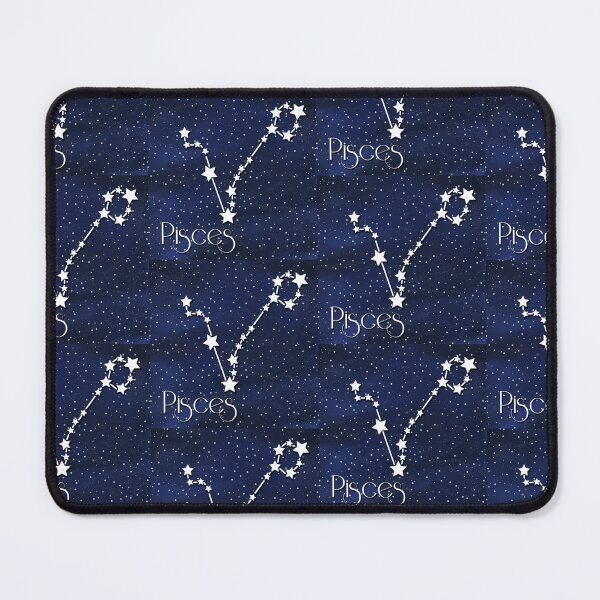 Item preview, Pisces Astrology Star Sign on Cosmic Background, Large Sized Repeating Pattern designed and sold by Nicolette Olivier.