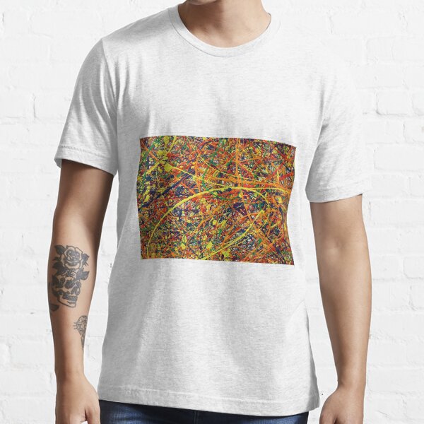"Jackson Pollock abstract art, colorful pattern, Jackson Pollock Design