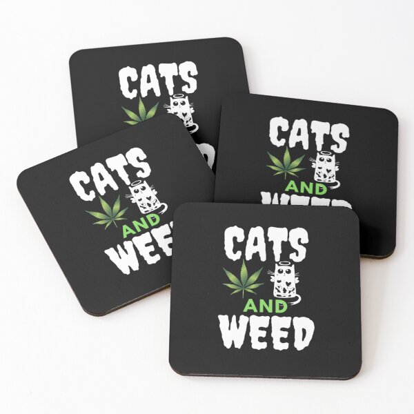 Item preview, Cats And Weed Funny Marijuana, Cannabis, Leaf, 420, Funny Weed designed and sold by BestDesignbySof.