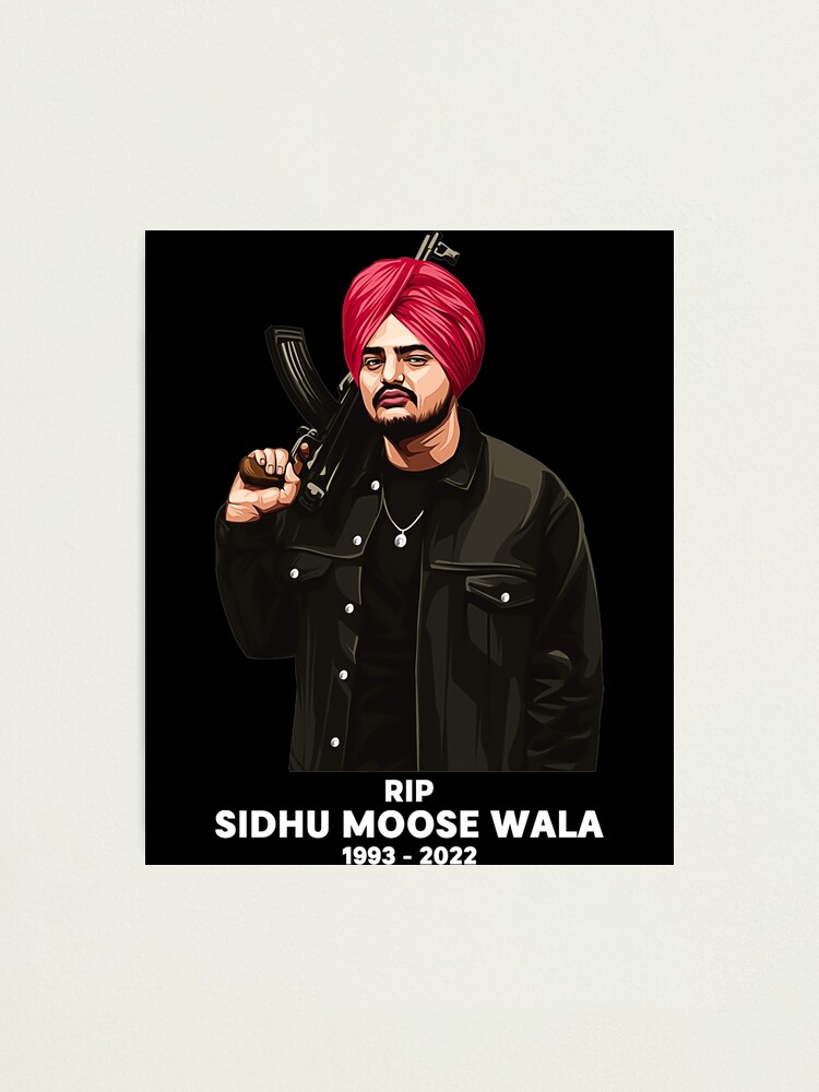 Lámina Fotográfica Sidhu Moose Wala Rip Sidhu Moose Wala 1993 2022 Sidhu Moosewal De 2271