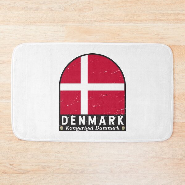 Item preview, Denmark Flag Emblem Distressed Vintage designed and sold by KrisSidDesigns.