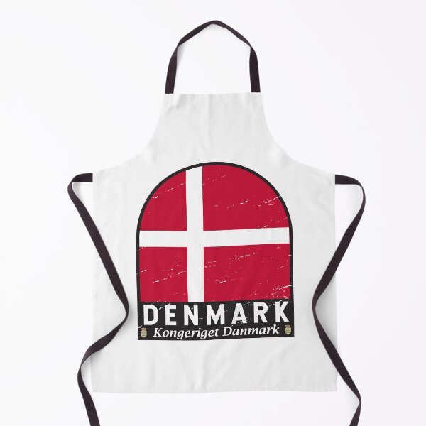 Item preview, Denmark Flag Emblem Distressed Vintage designed and sold by KrisSidDesigns.