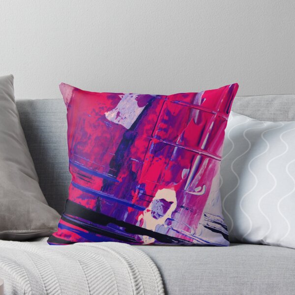 Item preview, Pink & Blue Abstract Painting designed and sold by DoggoPaws.