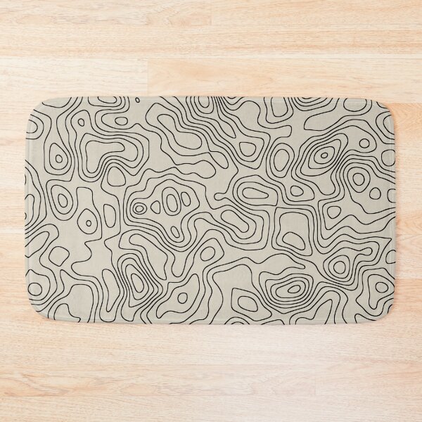 Item preview, Black topographic map designed and sold by SweetLog.