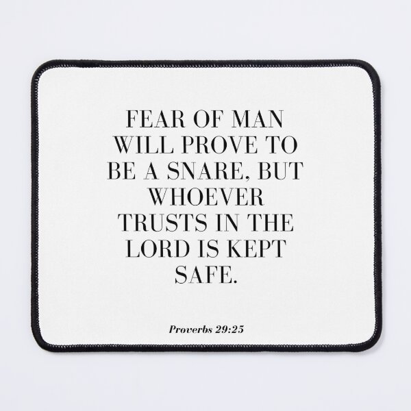 Item preview, Inspirational Bible Quote Proverbs 29:25 designed and sold by redajabre.