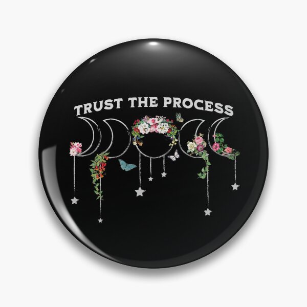 Artikelvorschau, Vertrauen Sie dem Prozess Floral Moon Phase entworfen und verkauft von SobrieTeeStudio.
