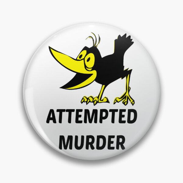 Item preview, attempted murder crow for father, mother, mom and dad, cool gift crow lover   designed and sold by Rosabellaz.