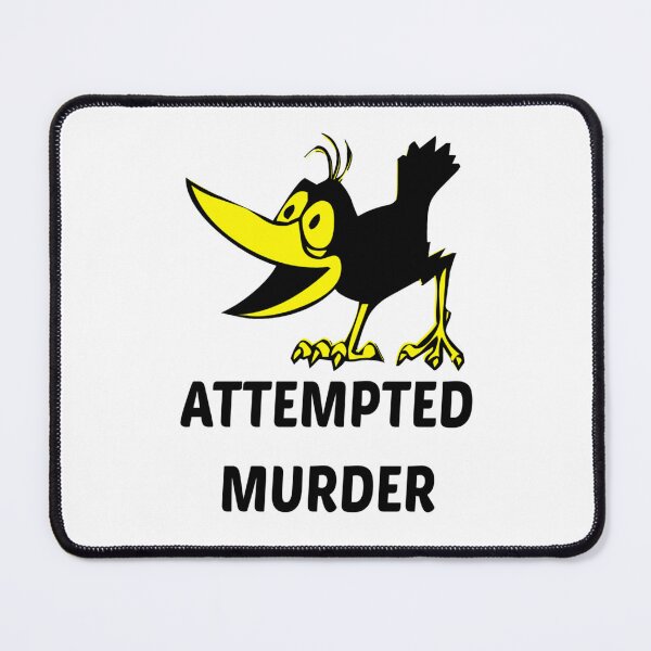 Item preview, attempted murder crow for father, mother, mom and dad, cool gift crow lover   designed and sold by Rosabellaz.