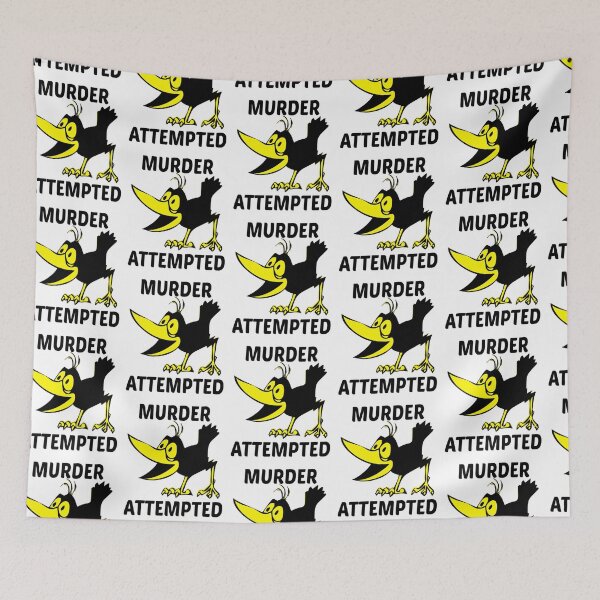Item preview, attempted murder crow for father, mother, mom and dad, cool gift crow lover   designed and sold by Rosabellaz.
