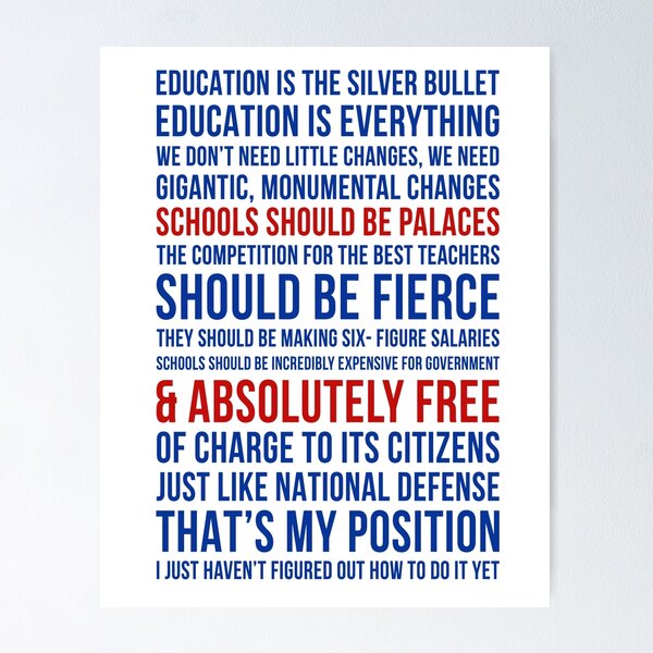 Item preview, Education is the silver bullet designed and sold by SwanDive.