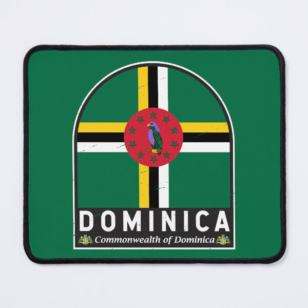 Item preview, Dominica Flag Emblem Distressed Vintage designed and sold by KrisSidDesigns.