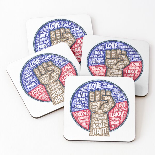 Item preview, I Love Haiti Haitian Flag Pride Fist designed and sold by blackartmatters.