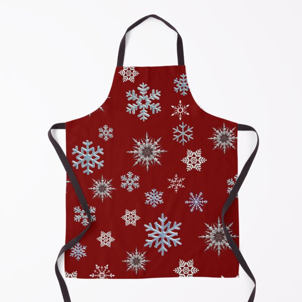 Item preview, Snowflakes on red background, regular grid. designed and sold by imyournightmare.