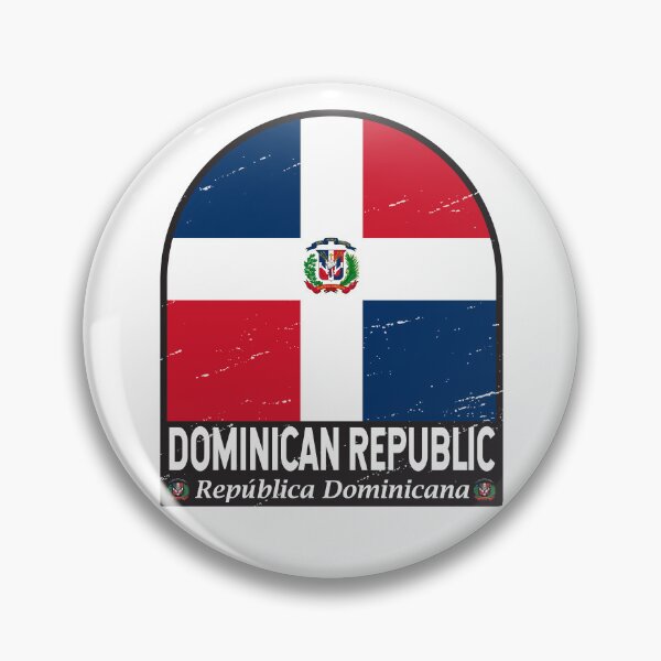 Item preview, Dominican Republic Flag Emblem Distressed Vintage designed and sold by KrisSidDesigns.
