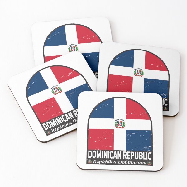Item preview, Dominican Republic Flag Emblem Distressed Vintage designed and sold by KrisSidDesigns.