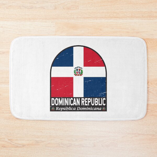 Item preview, Dominican Republic Flag Emblem Distressed Vintage designed and sold by KrisSidDesigns.