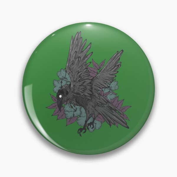 Item preview, Crow and Flowers   designed and sold by Rosabellaz.