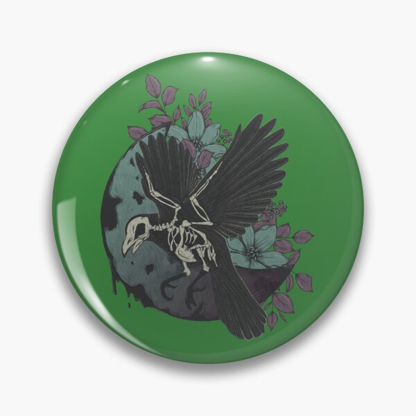 Item preview, Crow skeleton and moon   designed and sold by Rosabellaz.