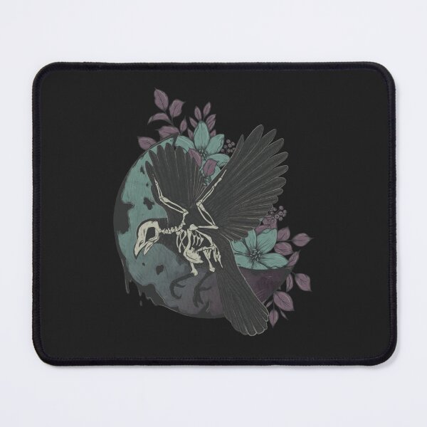 Item preview, Crow skeleton and moon   designed and sold by Rosabellaz.