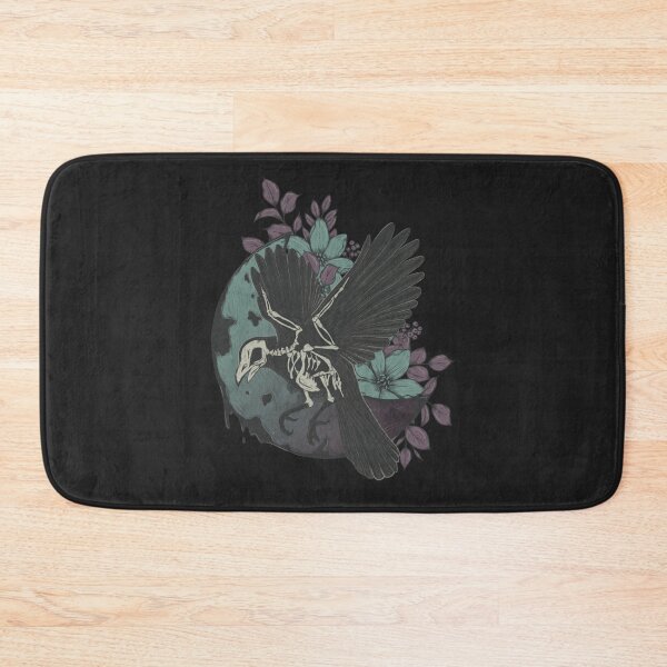 Item preview, Crow skeleton and moon   designed and sold by Rosabellaz.