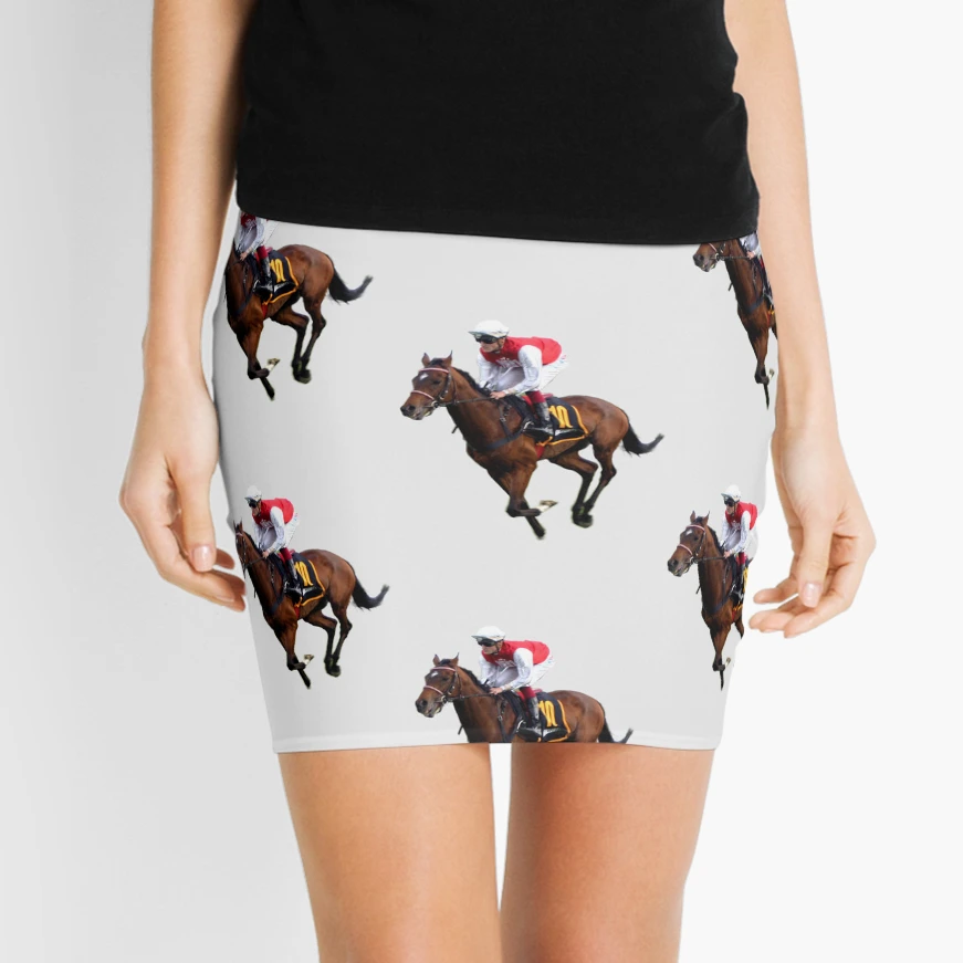 Horse Racing Mini Skirt for Sale by sasijaya Redbubble