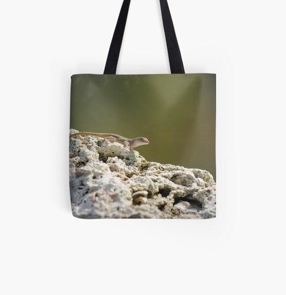 Lizard All Over Print Tote Bag
