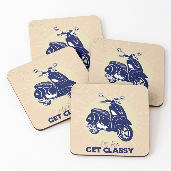Item preview, Let's Ride Get Classy Classic Scooter Motorcycle Vintage Gift For Best Friend Birthday designed and sold by othmane99.