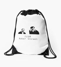 221B Baker Street Drawstring Bag