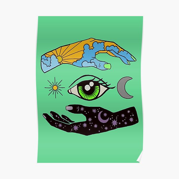 Copy of Copy of Copy of Copy of Copy of Cute Astronaut design with flowers In Space Poster