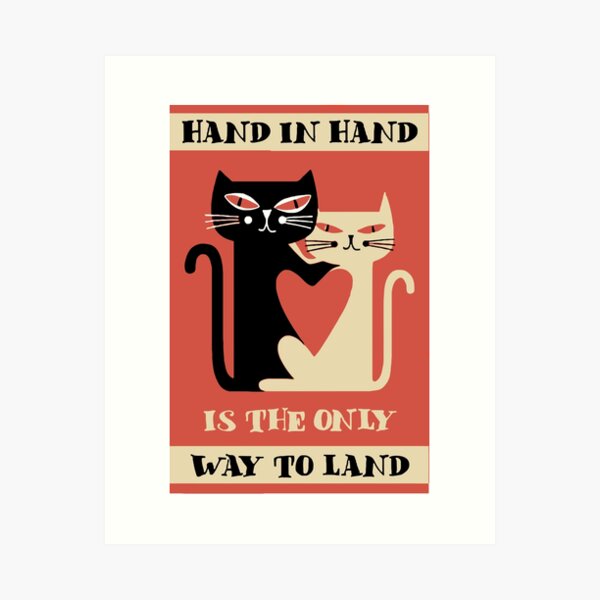 Item preview, Hand in hand is the only way to land designed and sold by SwanDive.