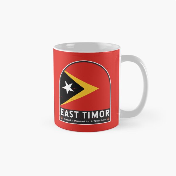 Item preview, East Timor Flag Emblem Distressed Vintage designed and sold by KrisSidDesigns.