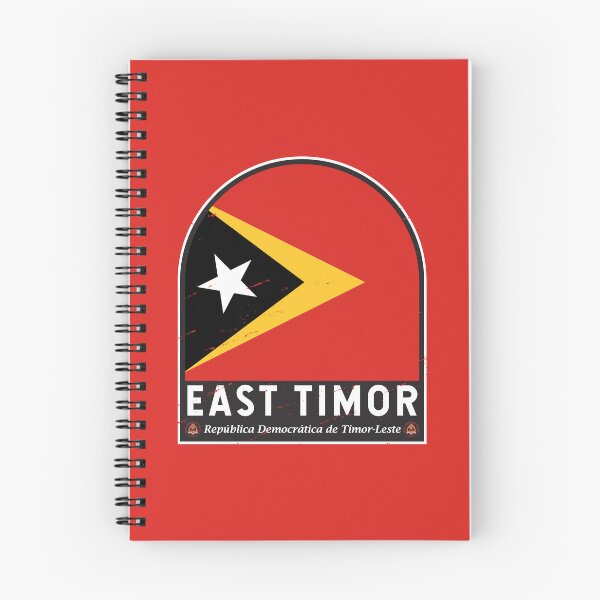 Item preview, East Timor Flag Emblem Distressed Vintage designed and sold by KrisSidDesigns.