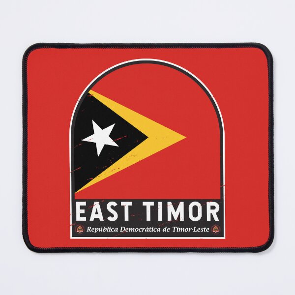 Item preview, East Timor Flag Emblem Distressed Vintage designed and sold by KrisSidDesigns.