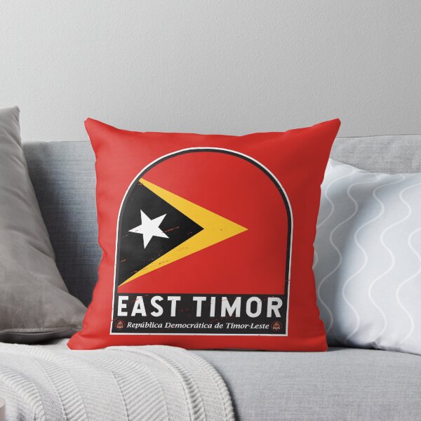 Item preview, East Timor Flag Emblem Distressed Vintage designed and sold by KrisSidDesigns.