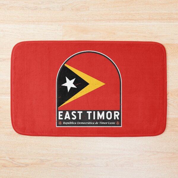 Item preview, East Timor Flag Emblem Distressed Vintage designed and sold by KrisSidDesigns.