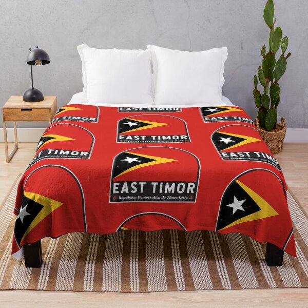 Item preview, East Timor Flag Emblem Distressed Vintage designed and sold by KrisSidDesigns.