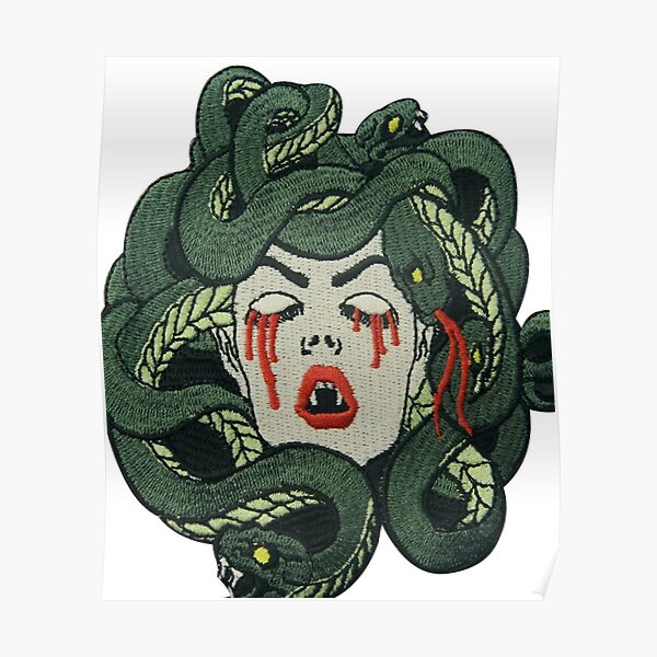 Póster Camisetas Gráficas De La Mitología Griega De Medusa De Mrwane Redbubble 0465