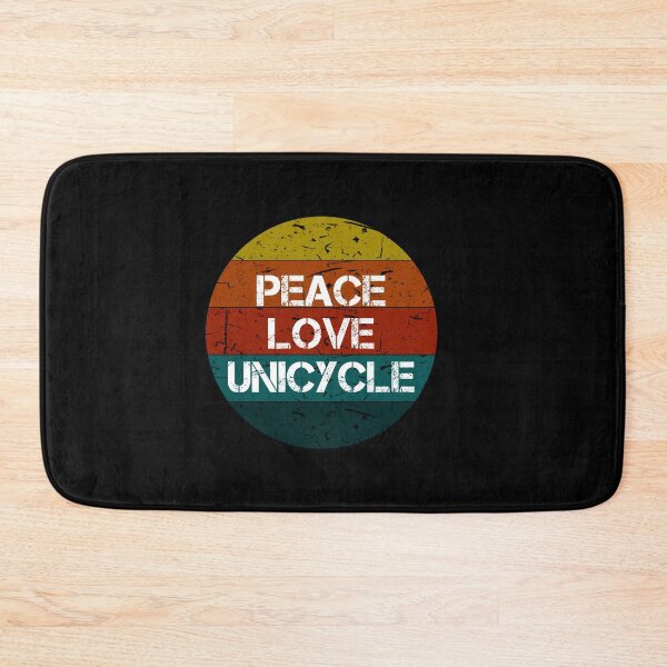 Item preview, Peace Love Unicycle Vintage Retro Gifts designed and sold by rachidhaz.