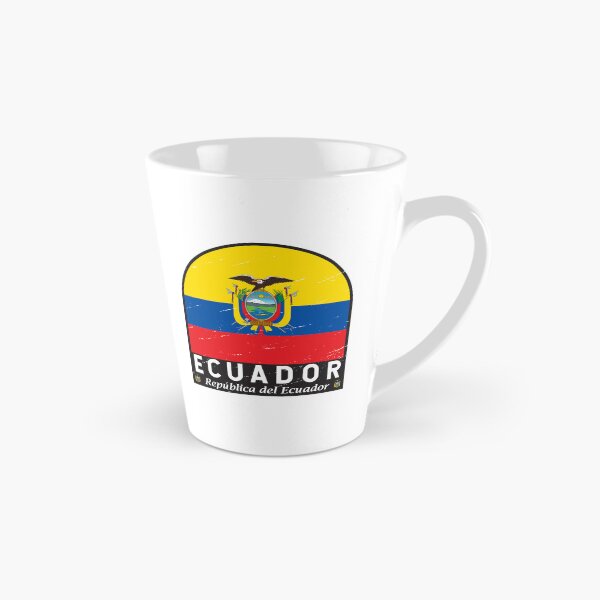 Item preview, Ecuador Flag Emblem Distressed Vintage designed and sold by KrisSidDesigns.