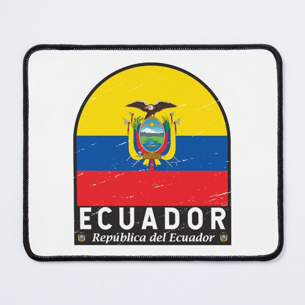 Item preview, Ecuador Flag Emblem Distressed Vintage designed and sold by KrisSidDesigns.