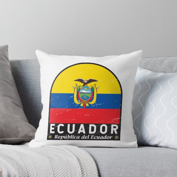 Item preview, Ecuador Flag Emblem Distressed Vintage designed and sold by KrisSidDesigns.