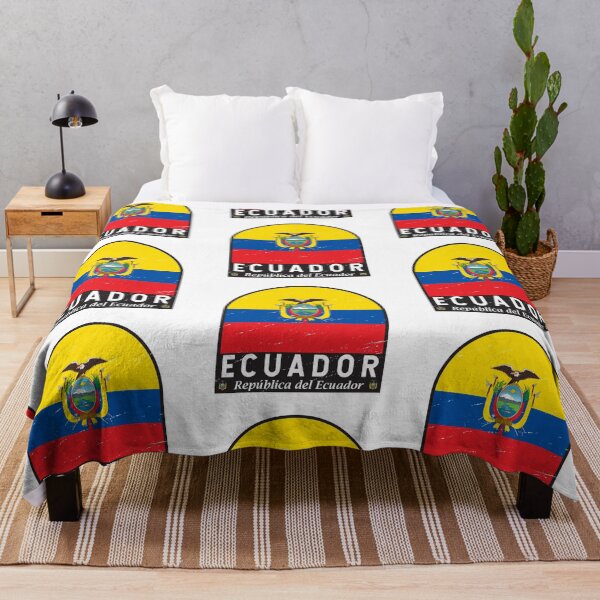Item preview, Ecuador Flag Emblem Distressed Vintage designed and sold by KrisSidDesigns.