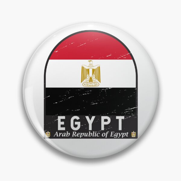 Item preview, Egypt Flag Emblem Distressed Vintage designed and sold by KrisSidDesigns.
