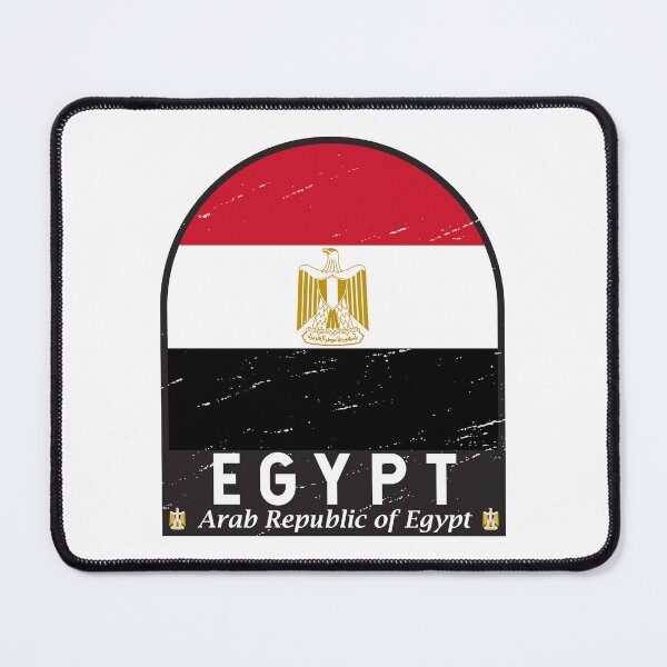 Item preview, Egypt Flag Emblem Distressed Vintage designed and sold by KrisSidDesigns.