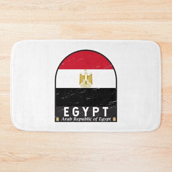 Item preview, Egypt Flag Emblem Distressed Vintage designed and sold by KrisSidDesigns.