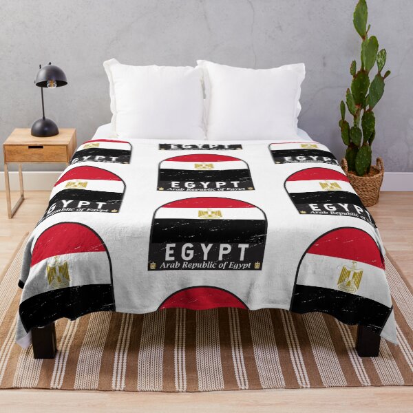 Item preview, Egypt Flag Emblem Distressed Vintage designed and sold by KrisSidDesigns.